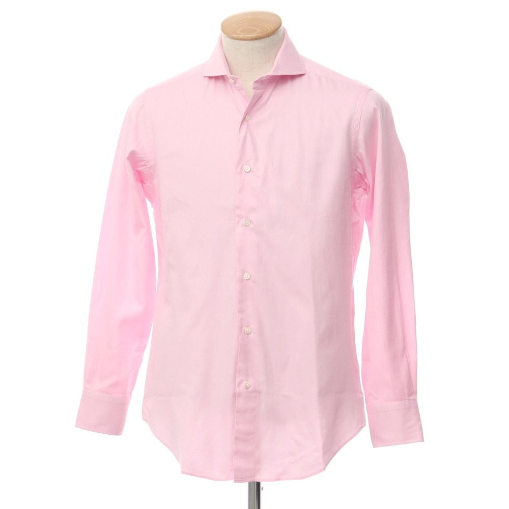 【中古】メイカーズシャツ カマクラ Makers Shirt 鎌倉 オックスフォードコットン ホリゾンタルカラー ドレスシャツ ピンク【サイズ38】【PNK】【S/S/A/W】【状態ランクB】【メンズ】【768987】