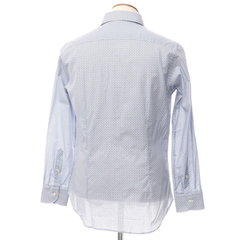 【中古】クイード QJD コットン プリント シャツ ブルーxホワイト×グレー【サイズ39】【BLU】【S/S/A/W】【状態ランクA】【メンズ】【768987】