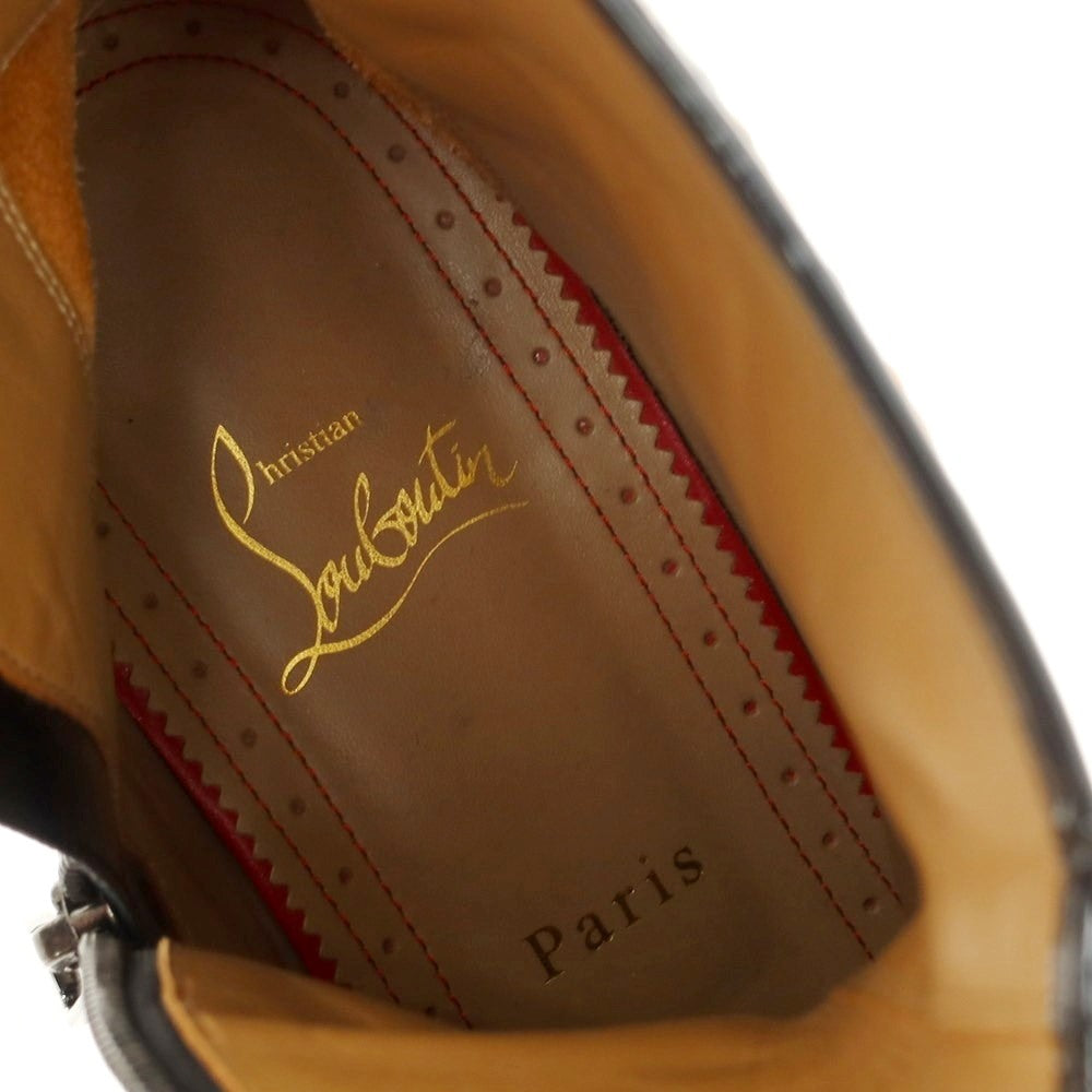 【中古】クリスチャンルブタン Christian Louboutin スパンコール サイドジップ ブーツ マルチカラー【サイズ41】【MLT】【S/S/A/W】【状態ランクB】【メンズ】【768880】