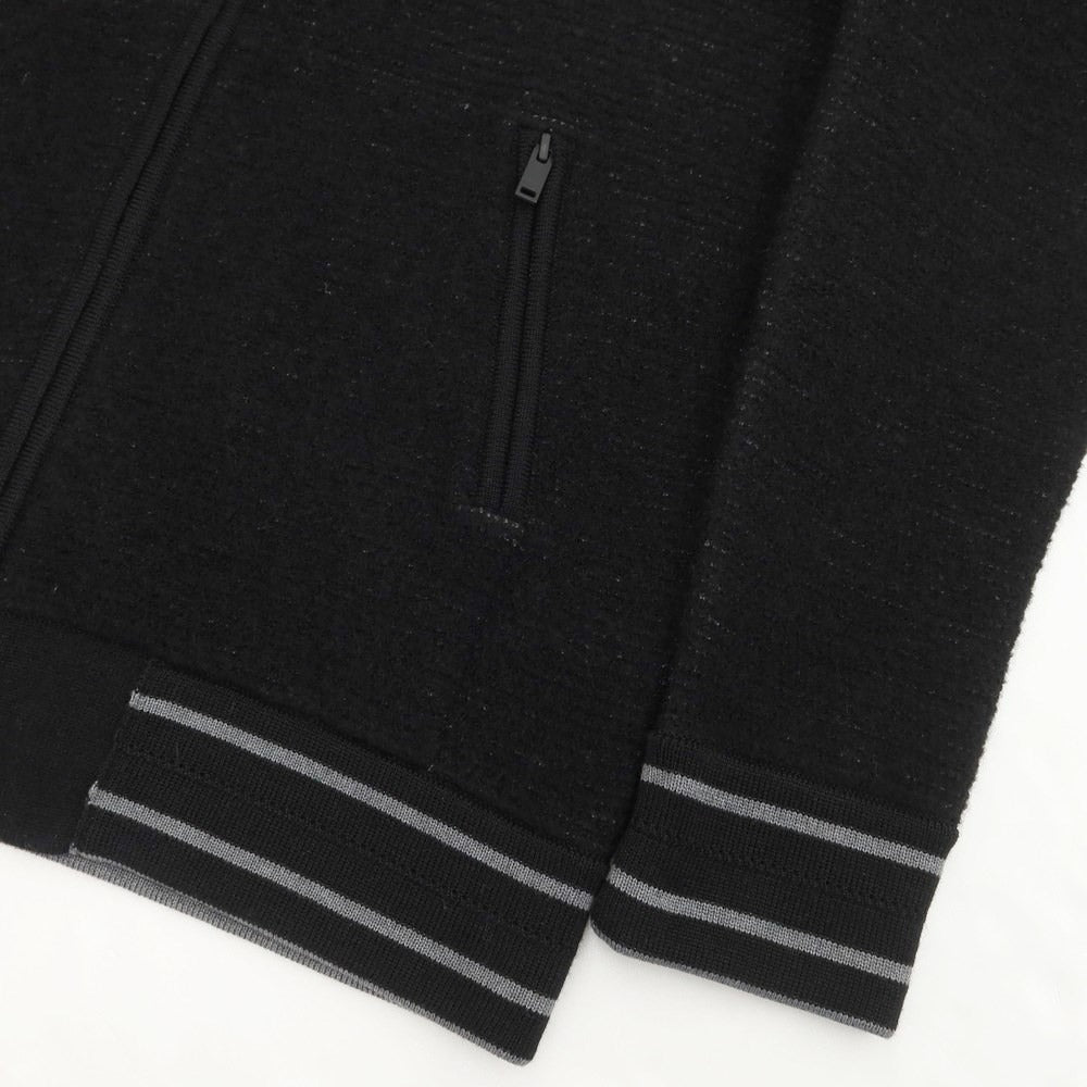 【中古】イーヴォ Hevo 2020年秋冬物 ウール ジップアップ ニットブルゾン ブラック【サイズL】【BLK】【A/W】【状態ランクB】【メンズ】【768878】