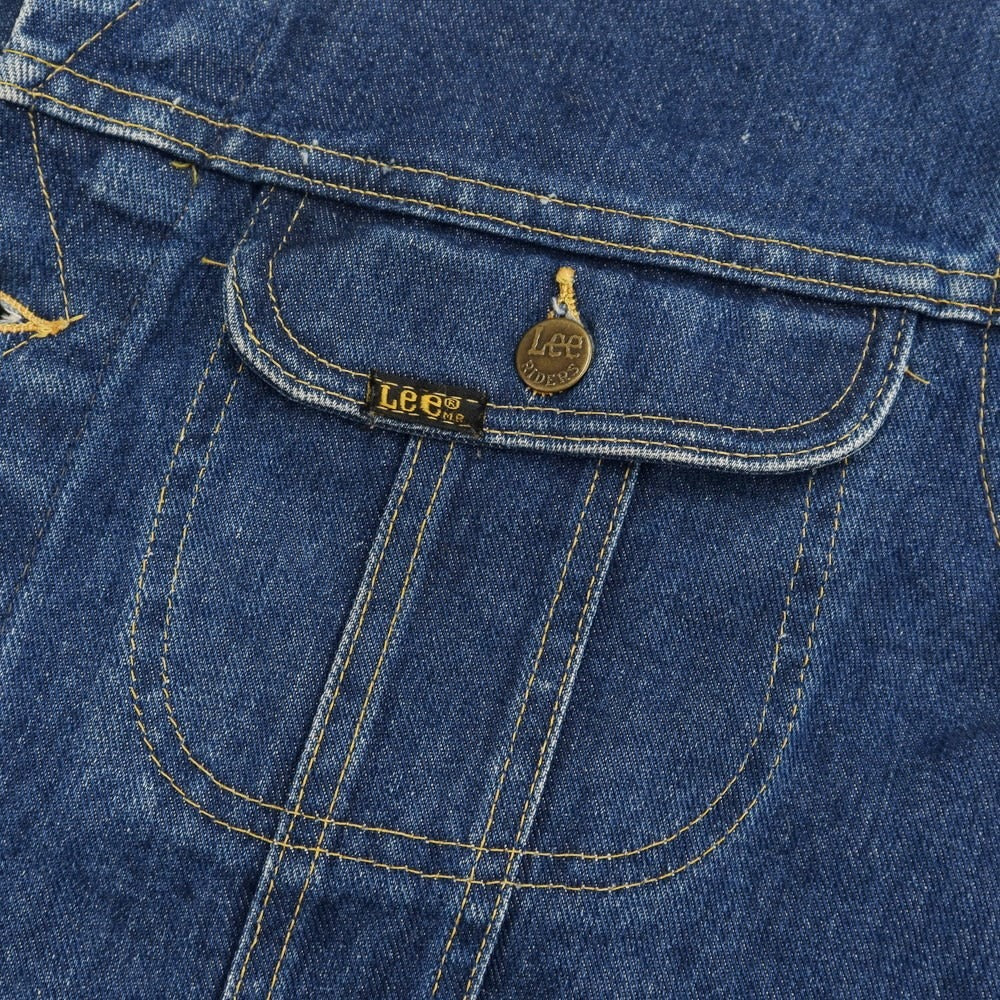 【中古】リー Lee デニムジャケット Gジャン ブルーネイビー【サイズ表記なし(M位)】【NVY】【S/S/A/W】【状態ランクC】【メンズ】【768878】