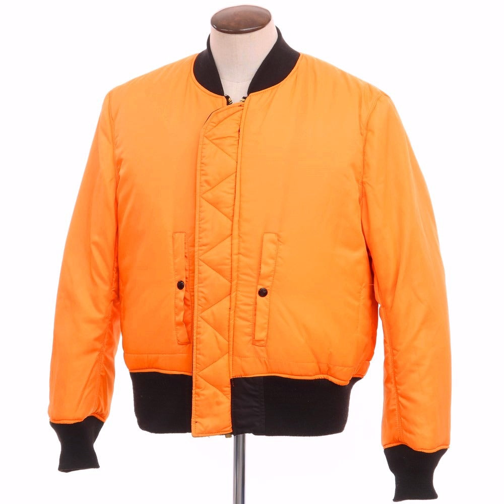 【中古】バレイアパレル VALLEY APPAREL リバーシブル MA-1 フライトジャケット ブルゾン ブラックxオレンジ【サイズL】【BLK】【A/W】【状態ランクB】【メンズ】【768878】
