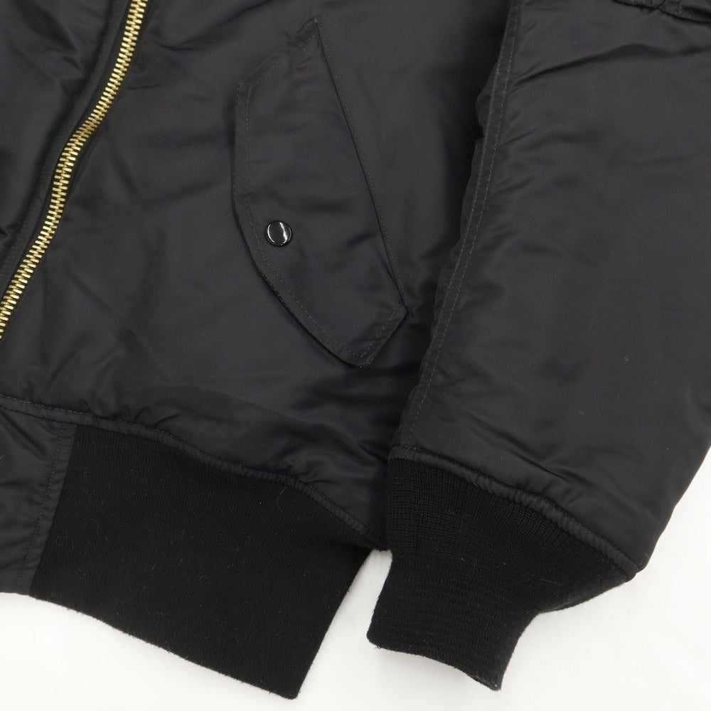【中古】バレイアパレル VALLEY APPAREL リバーシブル MA-1 フライトジャケット ブルゾン ブラックxオレンジ【サイズL】【BLK】【A/W】【状態ランクB】【メンズ】【768878】