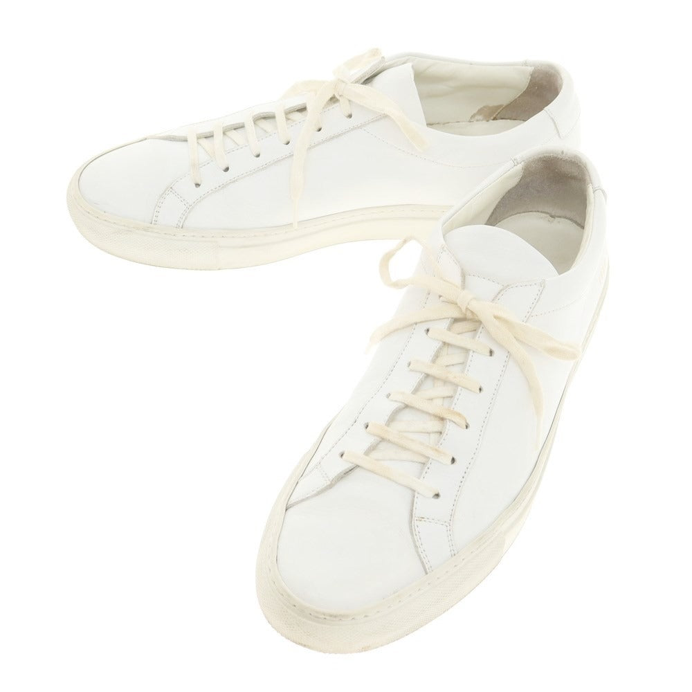 【中古】コモンプロジェクツ COMMON PROJECTS レザー ローカット スニーカー ホワイト【サイズ41】【WHT】【S/S/A/W