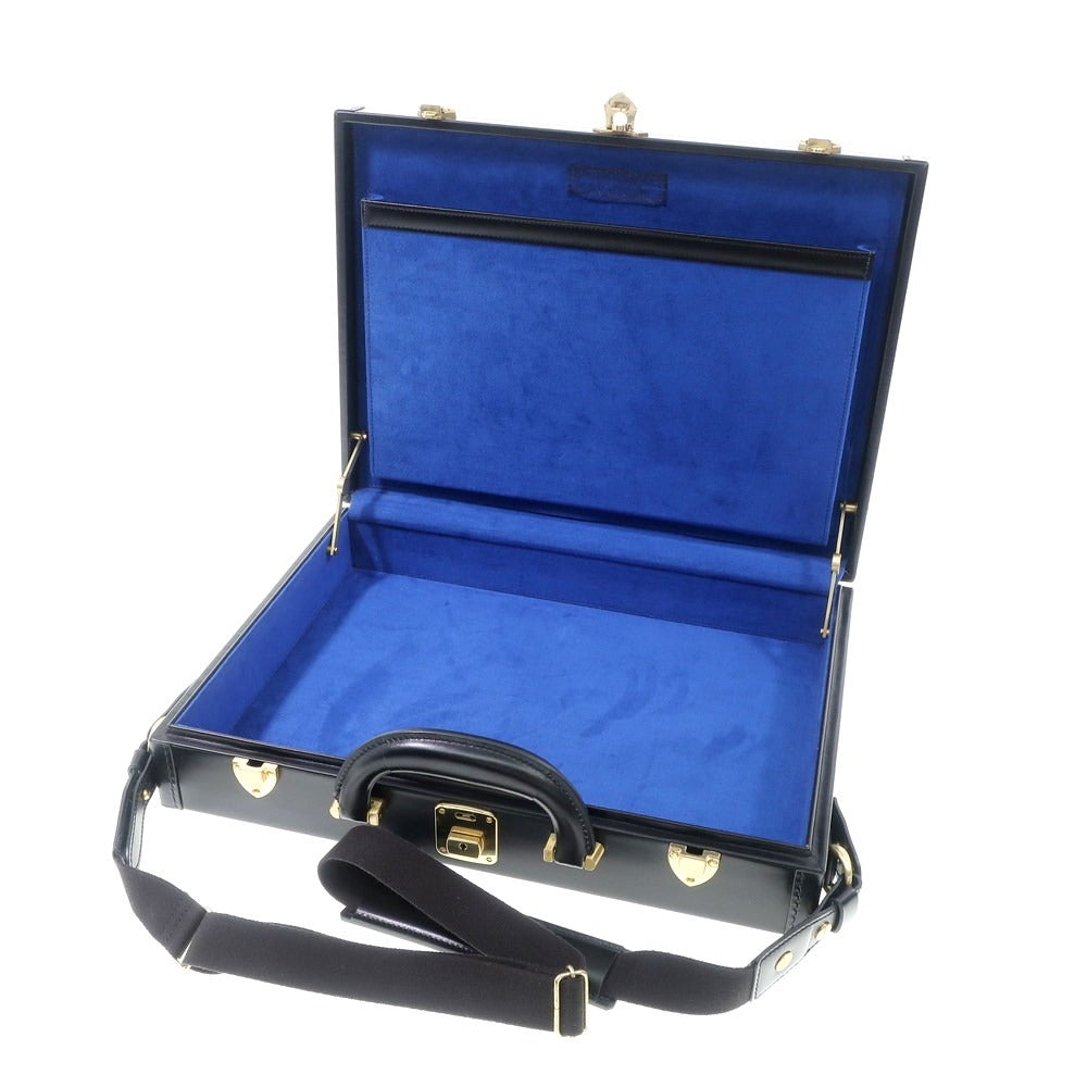 【中古】匠乃固鞄 たくみのトランク Takumi no trunk オーダーメイド レザー アタッシュケース ブラック【 状態ランクB 】【 メンズ 】