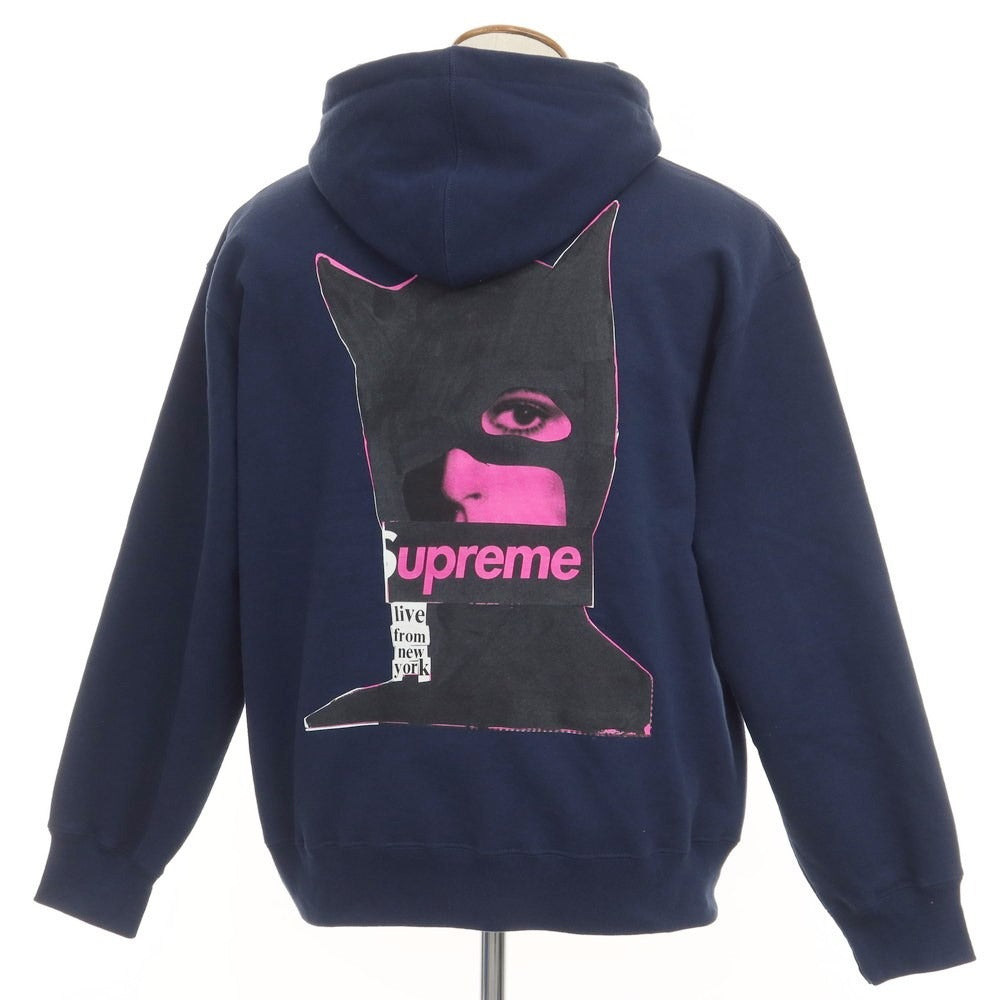 【中古】シュプリーム Supreme 2023年秋冬 Catwoman Hooded Sweatshirt コットンポリエステル プルオーバー パーカー ネイビー【サイズM】【NVY】【A/W】【状態ランクB】【メンズ】【768886】