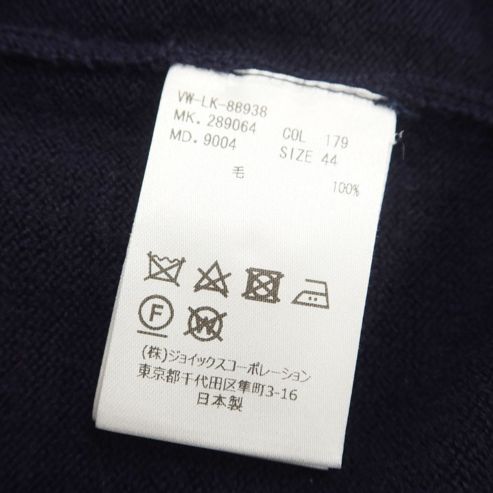 【中古】ヴィヴィアンウエストウッドマン Vivienne WestwoodMAN ウール クルーネック プルオーバーニット ネイビーxパープル【サイズ44】【NVY】【A/W】【状態ランクB】【メンズ】【768885】