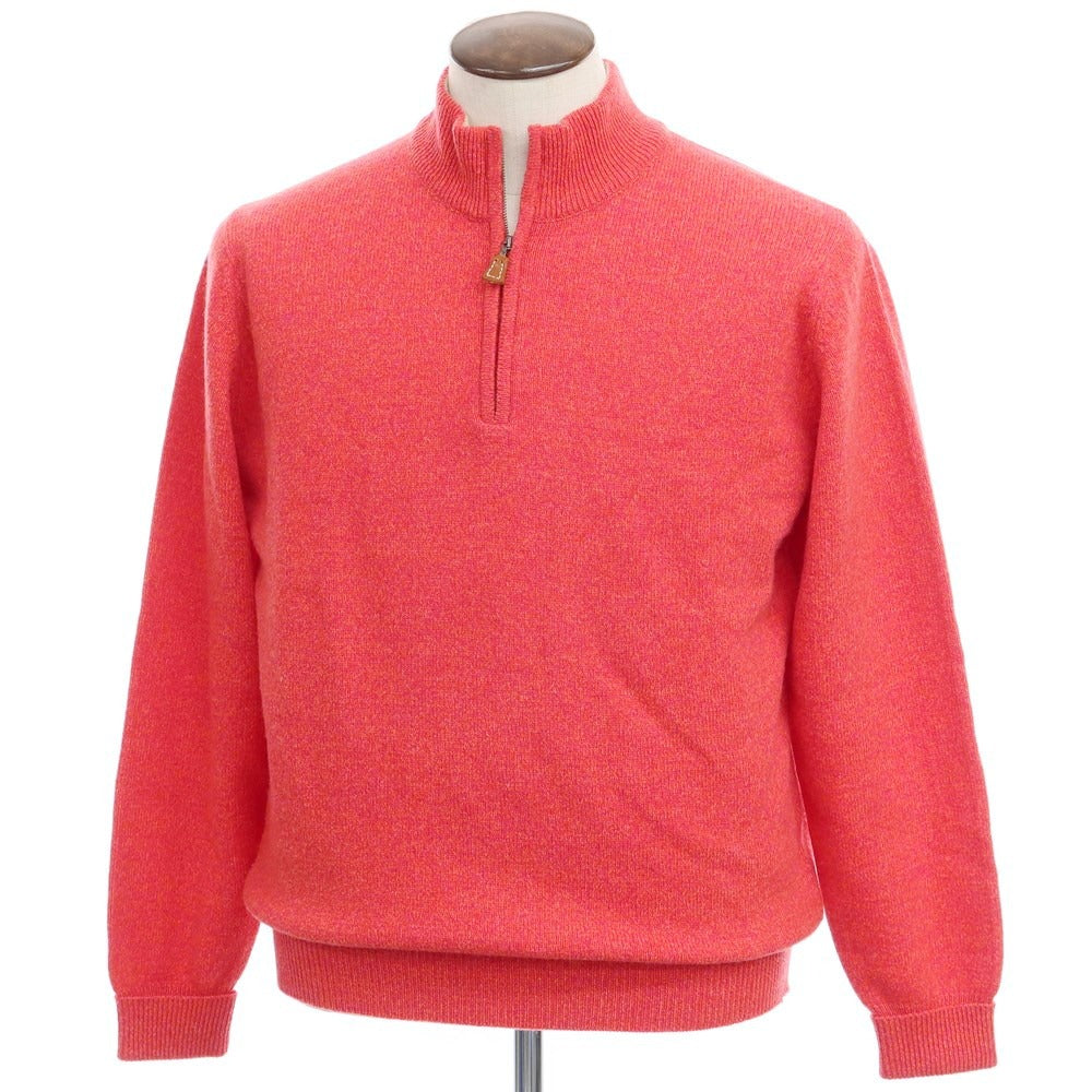 【中古】ファルコネリ Falconeri ウール ハーフジップ プルオーバーニット レッド【サイズ50】【RED】【A/W】【状態ランクC】【メンズ】【768885】
