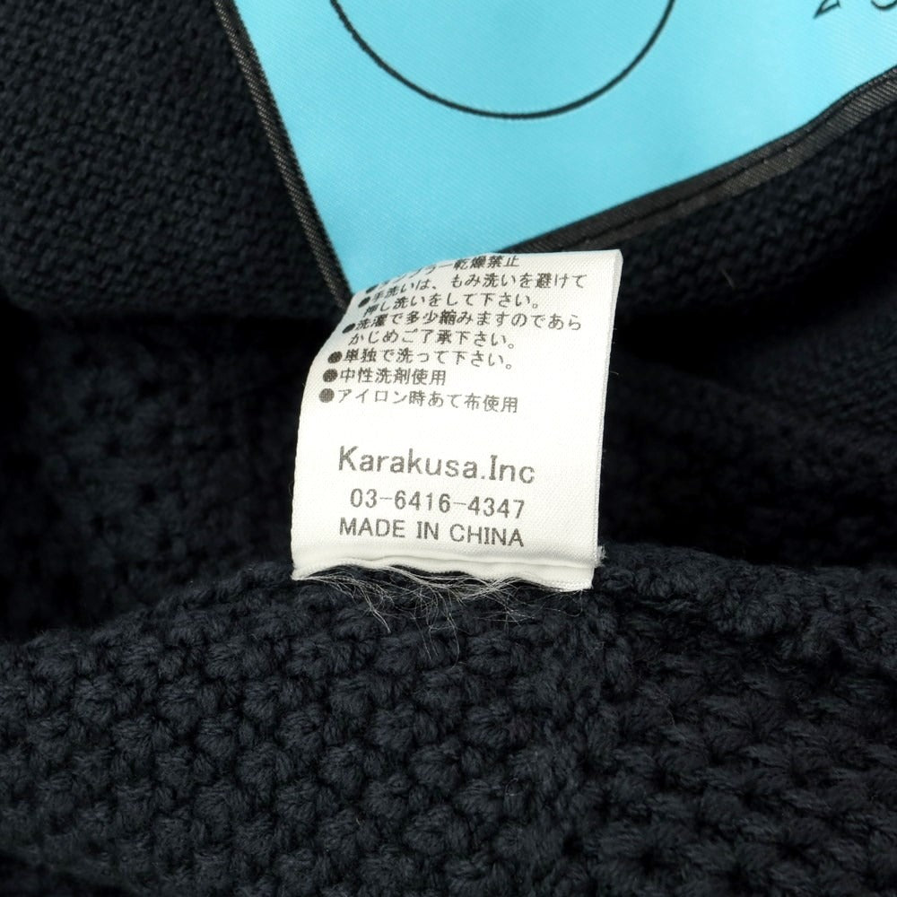 【中古】ミューズ MUZE × EMPTY SETT コットンアクリル ニット カーディガン ダークグリーン【サイズ2】【GRN】【S/S/A/W】【状態ランクB】【メンズ】【768879】