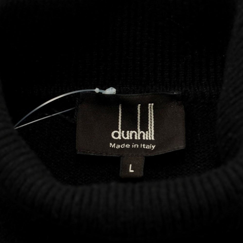 【中古】ダンヒル Dunhill ウール系 タートルネック プルオーバーニット ブラック【サイズL】【BLK】【A/W】【状態ランクB】【メンズ】【768879】