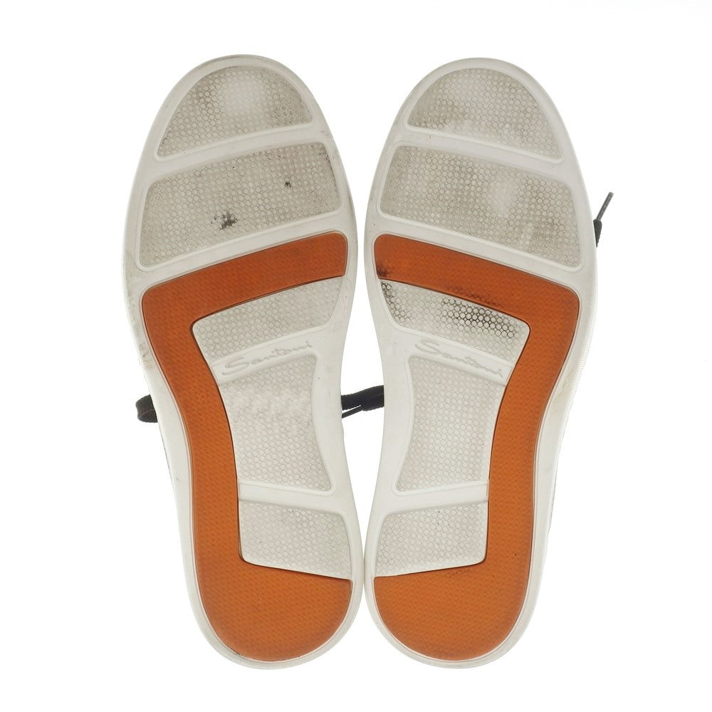 【中古】サントーニ Santoni レザー ハイカット スニーカー ダークブラウン【サイズ5 1/2】【BRW】【S/S/A/W】【状態ランクA】【メンズ】【768788】
