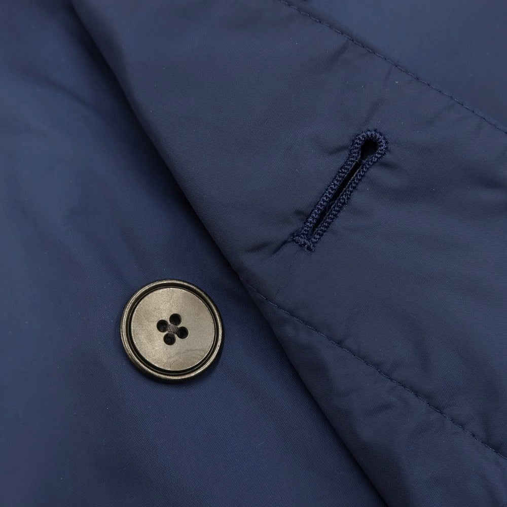 【中古】フランコ プリンツィバリー FRANCO PRINZIVALLI ポリエステル ステンカラーコート ネイビーブルー【 44 】【 状態ランクB 】【 メンズ 】