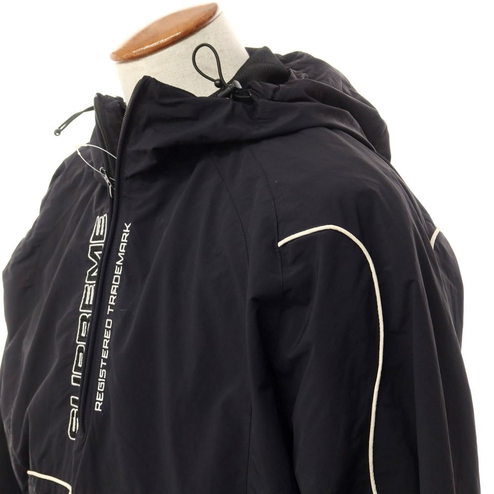 【中古】シュプリーム Supreme 2022年秋冬 Paneled Half Zip Pullover ナイロン プルオーバー シェルジャケット アノラックパーカー ブラック【サイズM】【BLK】【S/S】【状態ランクC】【メンズ】【768874】