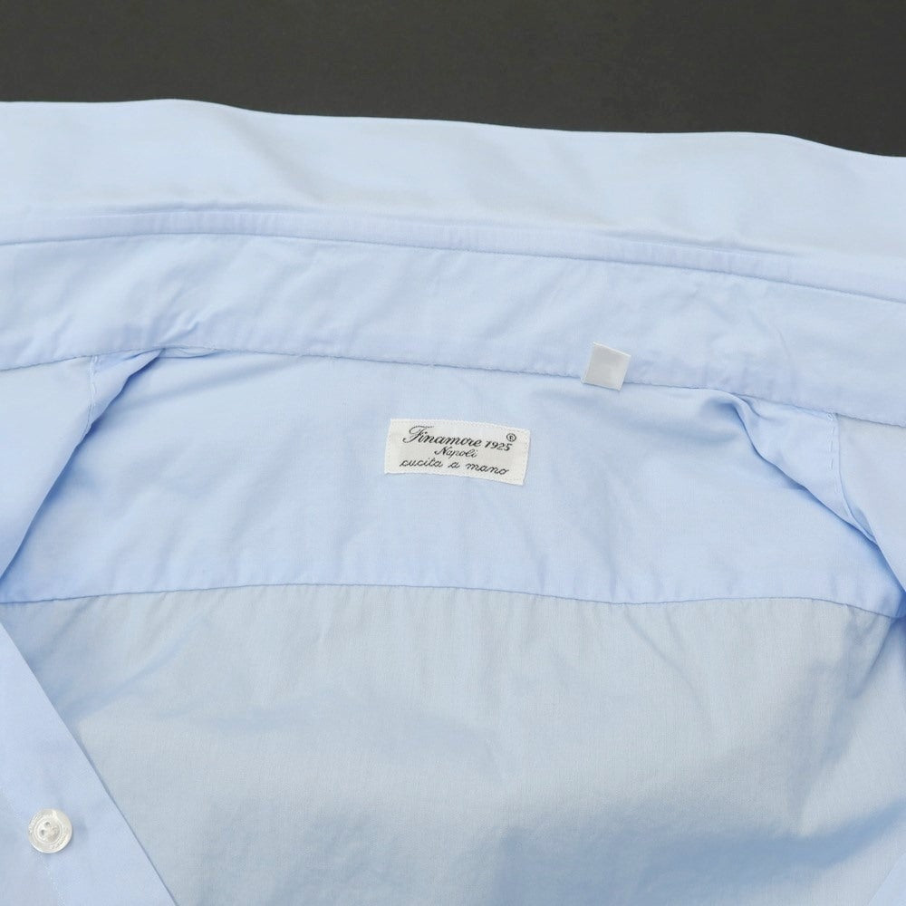 【中古】フィナモレ Finamore ブロードコットン ドレスシャツ ライトブルー【サイズ39】【BLU】【S/S/A/W】【状態ランクC】【メンズ】【768795】