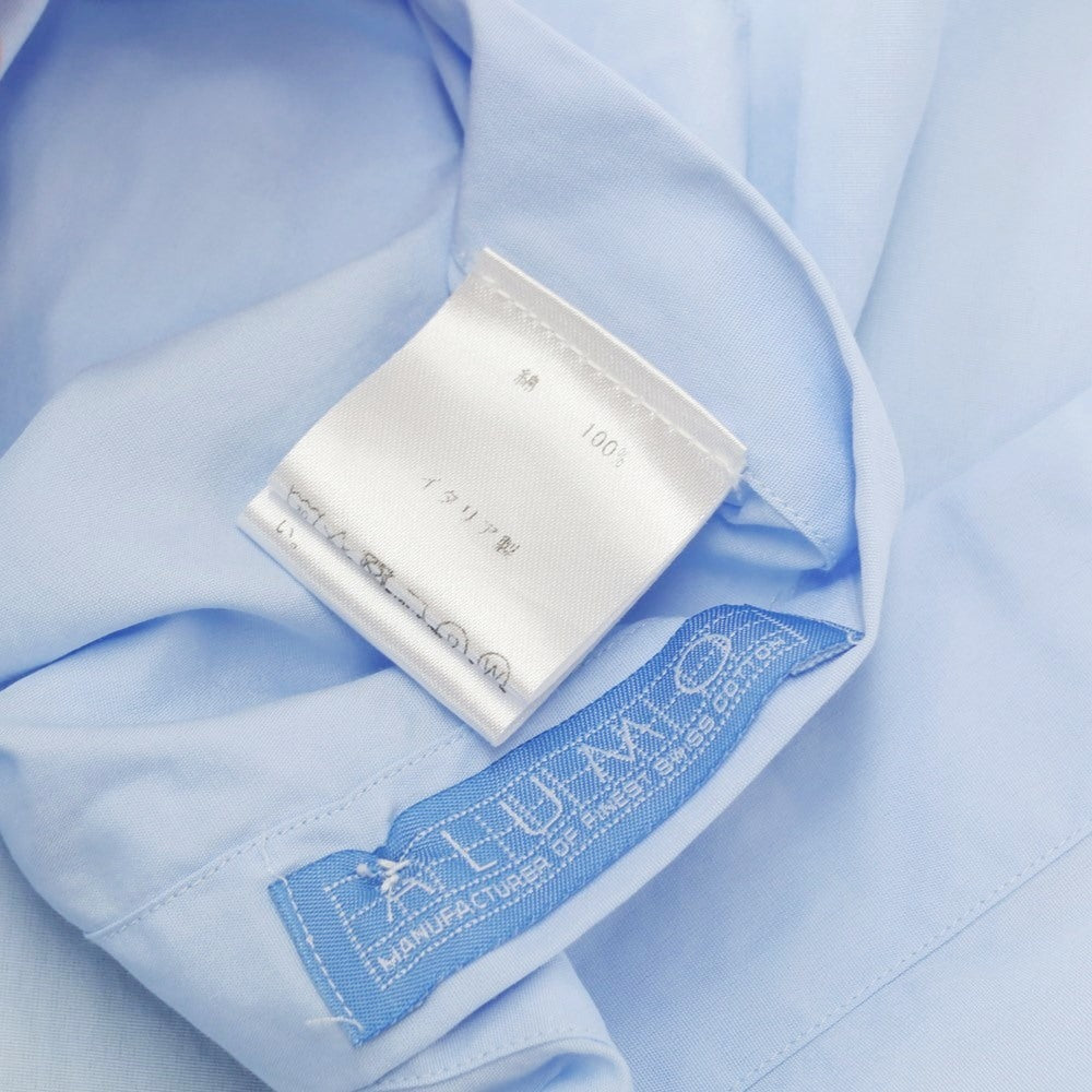 【中古】フィナモレ Finamore ブロードコットン ドレスシャツ ライトブルー【サイズ39】【BLU】【S/S/A/W】【状態ランクC】【メンズ】【768795】