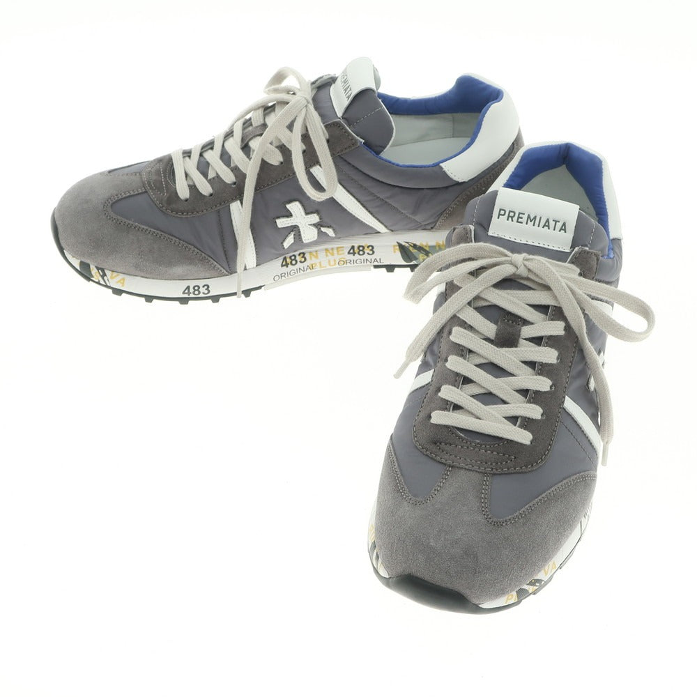 中古】【未使用】プレミアータ PREMIATA WHITE LUCY スニーカー グレー