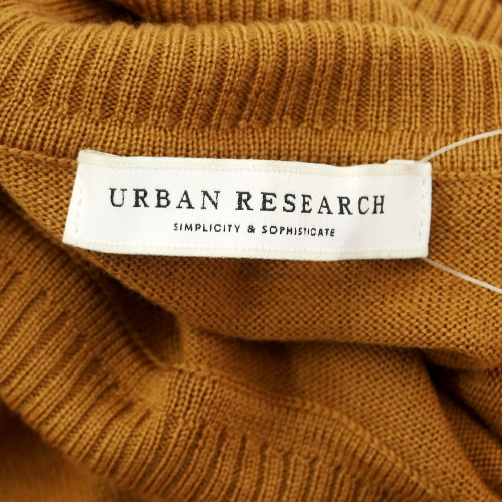 【中古】アーバンリサーチ URBAN RESEARCH ウール系 タートルネック ニット キャメル系【サイズ表記なし(M位)】【BRW】【A/W】【状態ランクB】【メンズ】【768797】