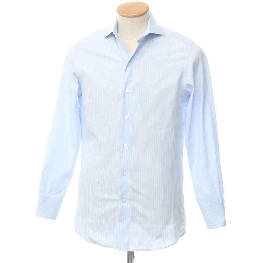 【中古】イタルスタイル ITAL STYLE ストライプ ドレスシャツ ライトブルー×ホワイト【サイズ37】【BLU】【S/S/A/W】【状