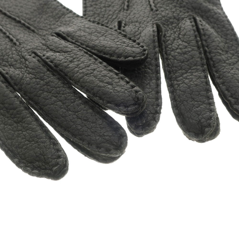 【中古】ROX ペッカリー レザー グローブ 手袋 ブラック【サイズ8】【BLK】【A/W】【状態ランクA】【メンズ】【768791】