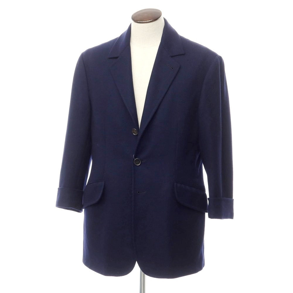 【中古】キートン Kiton カシミヤ チェスターフィールドコート ネイビー【サイズ48】【NVY】【A/W】【状態ランクD】【メンズ】【7