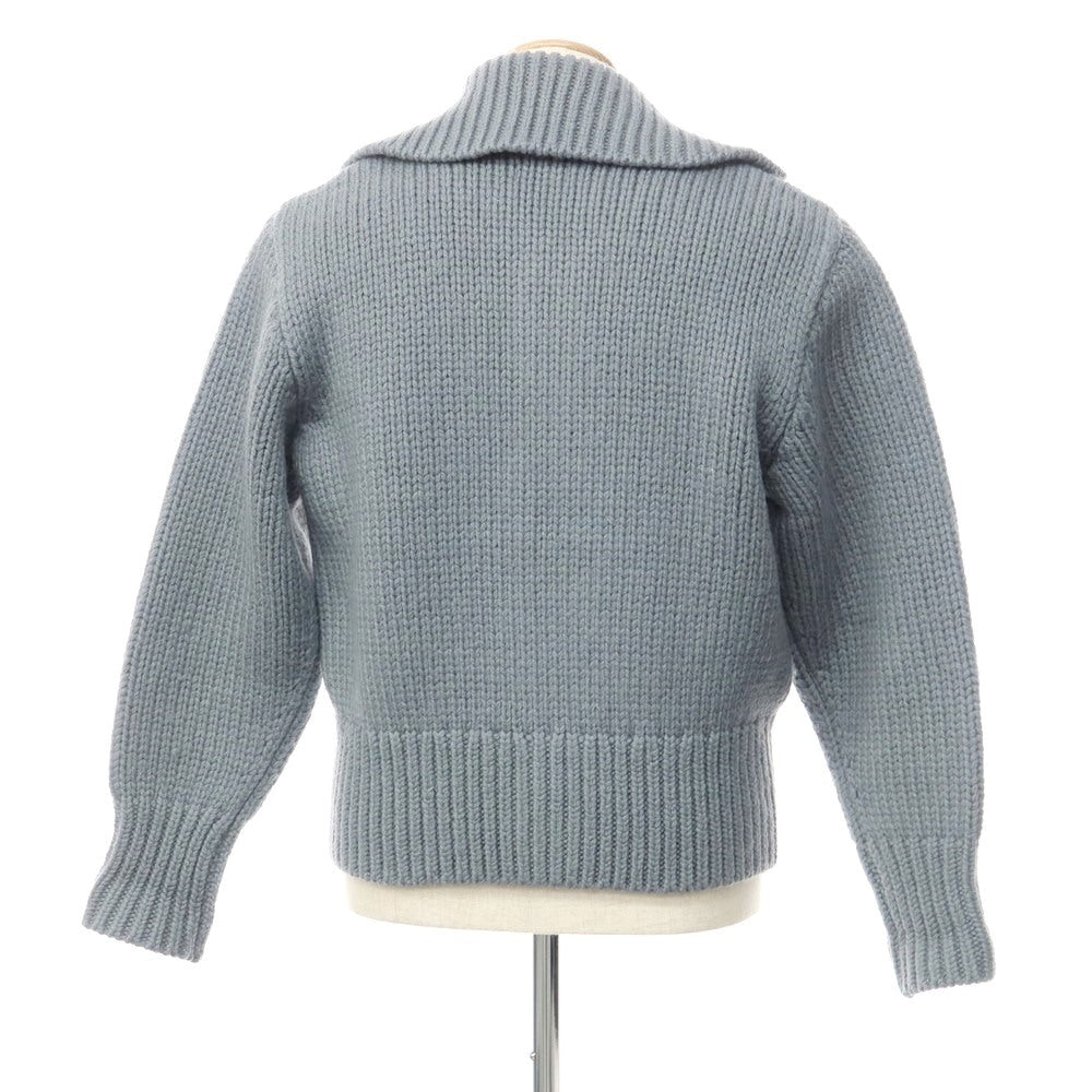 【中古】クーキー ズー KOOKY ZOO 2023年秋冬 JUVENILE KNIT BLOUSON ローゲージウール ニットブルゾン ライトダスティブルー【 1 】【 状態ランクB 】【 メンズ 】