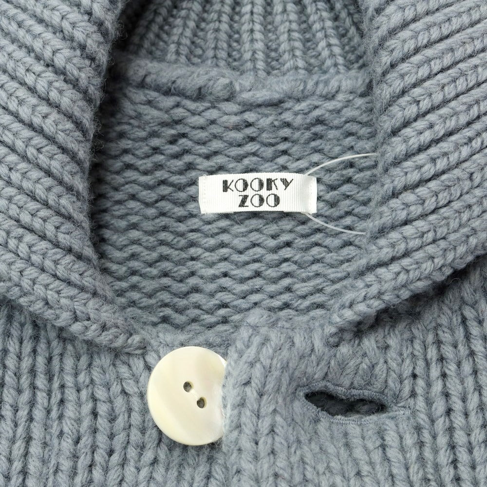 【中古】クーキー ズー KOOKY ZOO 2023年秋冬 JUVENILE KNIT BLOUSON ローゲージウール ニットブルゾン ライトダスティブルー【 1 】【 状態ランクB 】【 メンズ 】