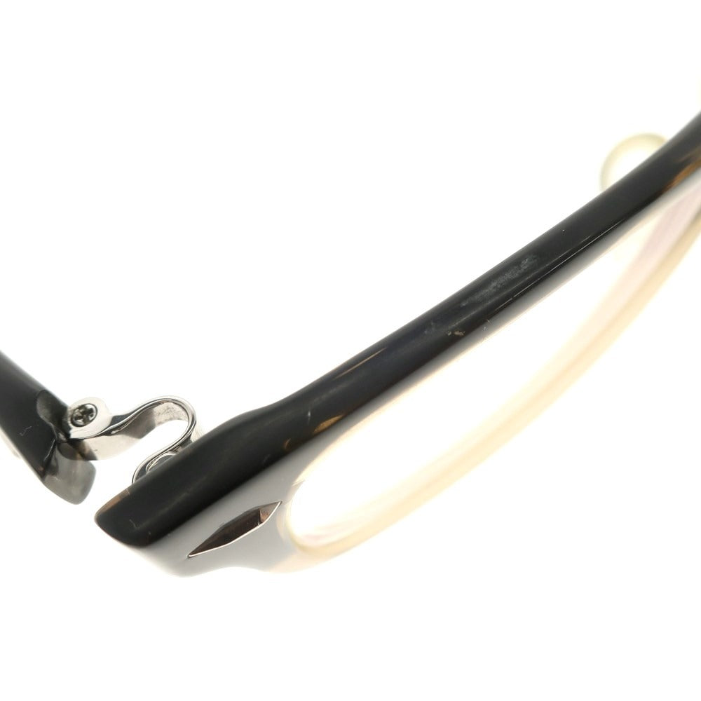 【中古】フォーナインズ 999.9 NP-60 セルフレーム メガネ ブラックxベージュ【サイズ53□18-140】【BLK】【S/S/A/W】【状態ランクC】【メンズ】【768775】