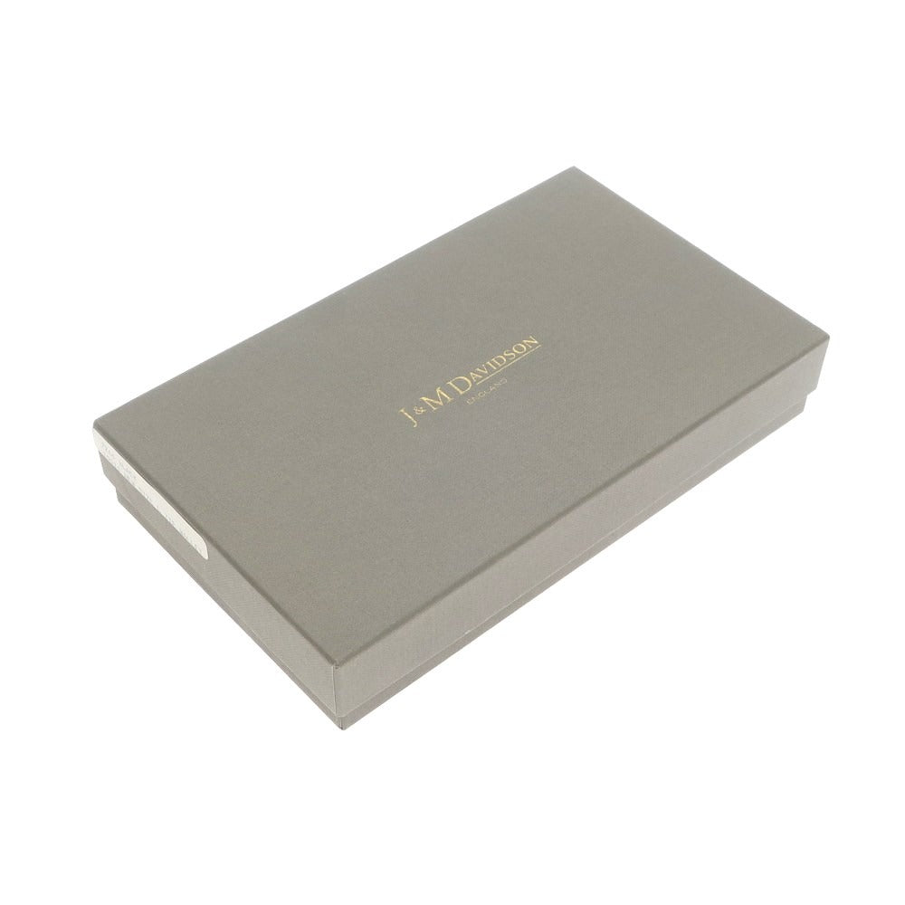 【中古】ジェイアンドエムデヴィッドソン J&M Davidson シュリンクレザー ジップアラウンド 長財布 ブラック【 状態ランクC 】【 メンズ 】