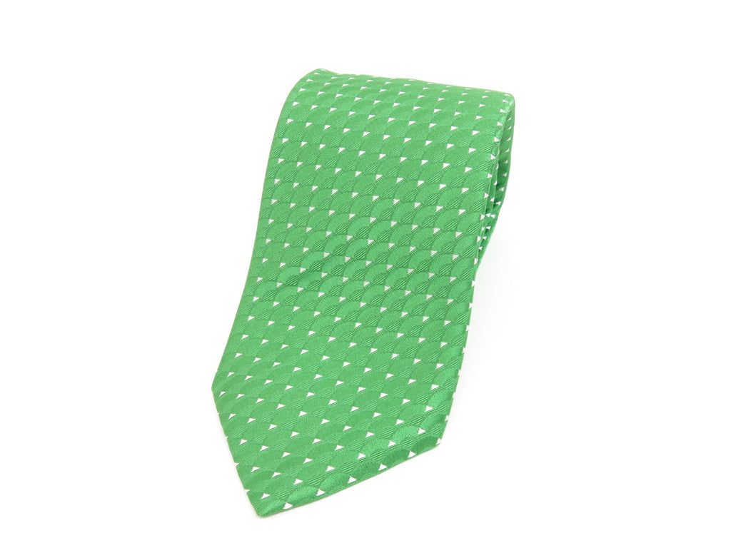 [New] Altea 3-fold silk tie, green [GRN] [S/S/A/W] [Condition rank N] [Men&