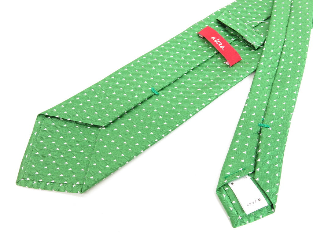 [New] Altea 3-fold silk tie, green [GRN] [S/S/A/W] [Condition rank N] [Men&