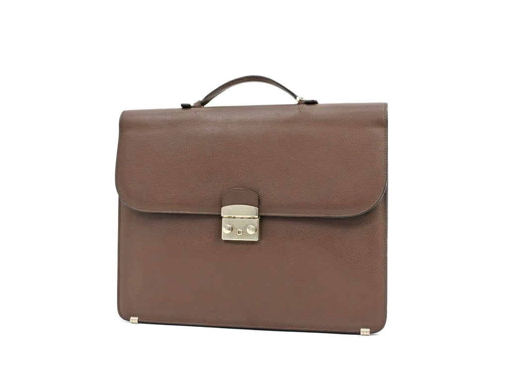 [Used] Andrea DAMICO Briefcase Brown [Condition Rank C] [Men&