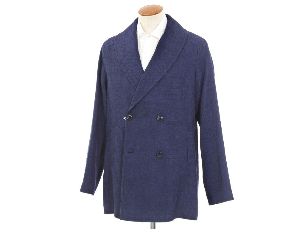 [Used] MP di MASSIMO PIOMBO Linen silk shawl collar Chesterfield coat Navy [Size 48] [NVY] [A/W] [Condition Rank B] ​​[Men&