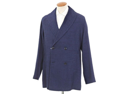 [Used] MP di MASSIMO PIOMBO Linen silk shawl collar Chesterfield coat Navy [Size 48] [NVY] [A/W] [Condition Rank B] ​​[Men&