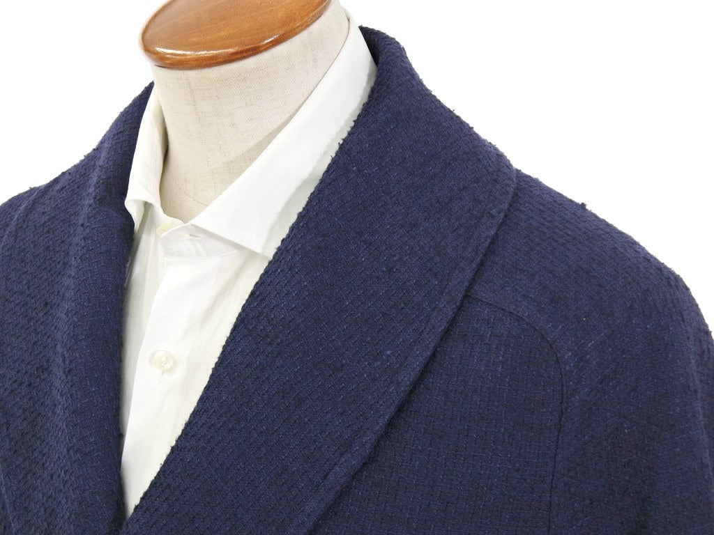 [Used] MP di MASSIMO PIOMBO Linen silk shawl collar Chesterfield coat Navy [Size 48] [NVY] [A/W] [Condition Rank B] ​​[Men&