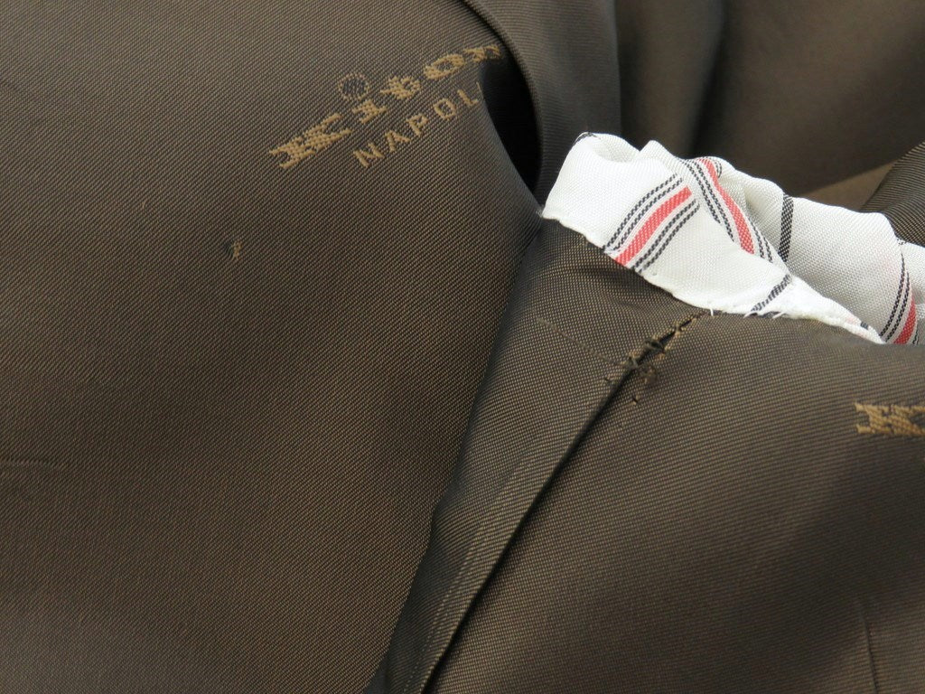 [Used] Kiton Striped Cashmere 3-Button Suit, Ash Brown [Size 50] [BRW] [A/W] [Condition Rank B] ​​[Men&