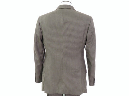 [Used] Kiton Striped Cashmere 3-Button Suit, Ash Brown [Size 50] [BRW] [A/W] [Condition Rank B] ​​[Men&