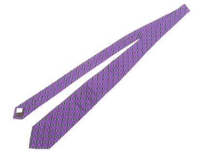 [Used] Stefano Cau STEFANO CAU Polka Dot Silk Tri-Fold Necktie Purple x Black [PUP] [S/S/A/W] [Condition Rank B] [Men&