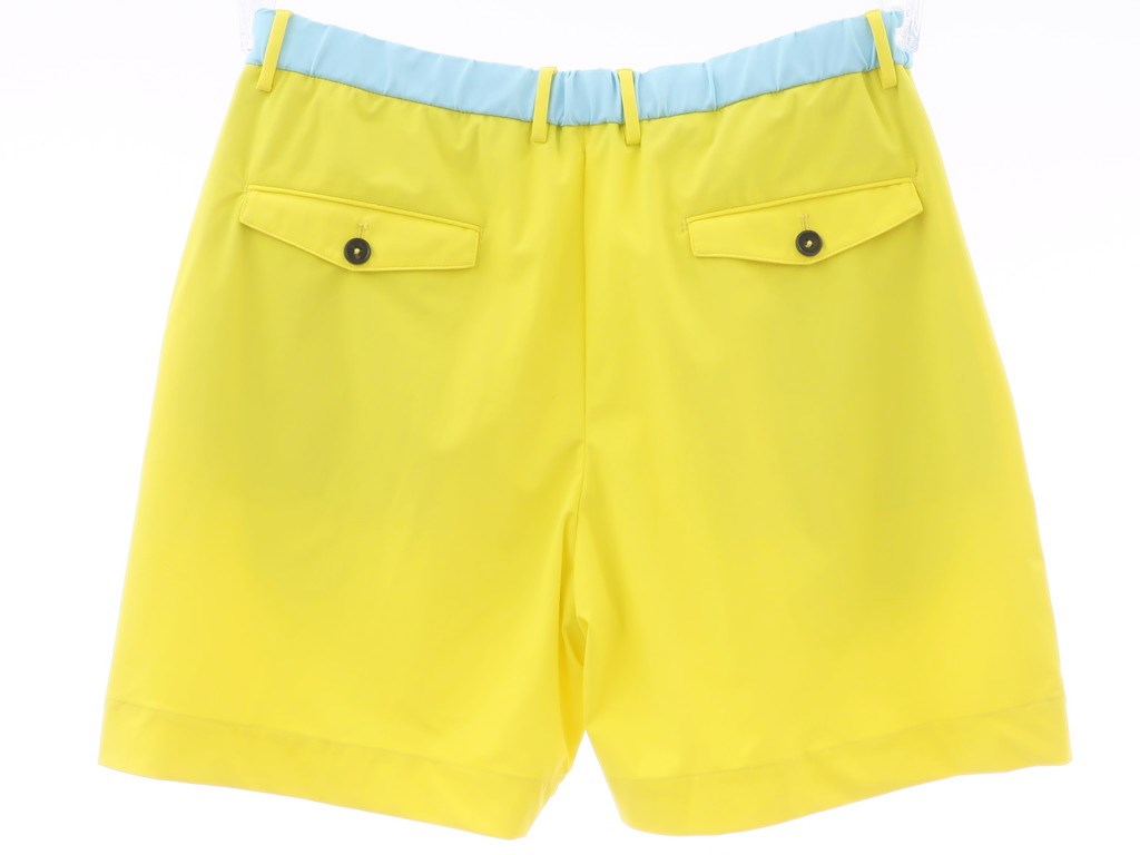 [New Outlet] PT01 Polyester Swim Shorts Swimwear KULT DELTA Yellow x Light Blue [Size 46] [YEL] [S/S] [Condition Rank N-] [Men&