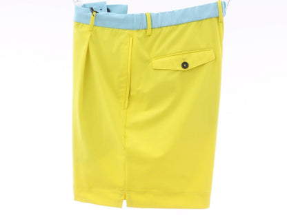 [New Outlet] PT01 Polyester Swim Shorts Swimwear KULT DELTA Yellow x Light Blue [Size 46] [YEL] [S/S] [Condition Rank N-] [Men&