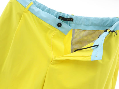 [New Outlet] PT01 Polyester Swim Shorts Swimwear KULT DELTA Yellow x Light Blue [Size 46] [YEL] [S/S] [Condition Rank N-] [Men&