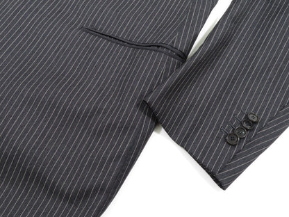 [Used] Cesare Attolini Striped wool 3-button suit, charcoal gray x white [Size 52] [GRY] [A/W] [Condition Rank B] ​​[Men&