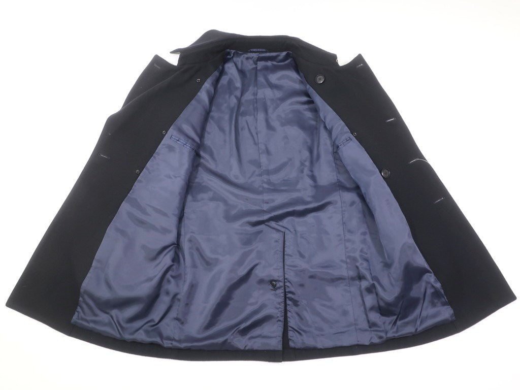 【中古】シップス SHIPS カシミア混ウールナイロン ダブルブレステッドコート ネイビー【サイズS】【NVY】【A/W】【状態ランクB】【メンズ】【10303-955578】