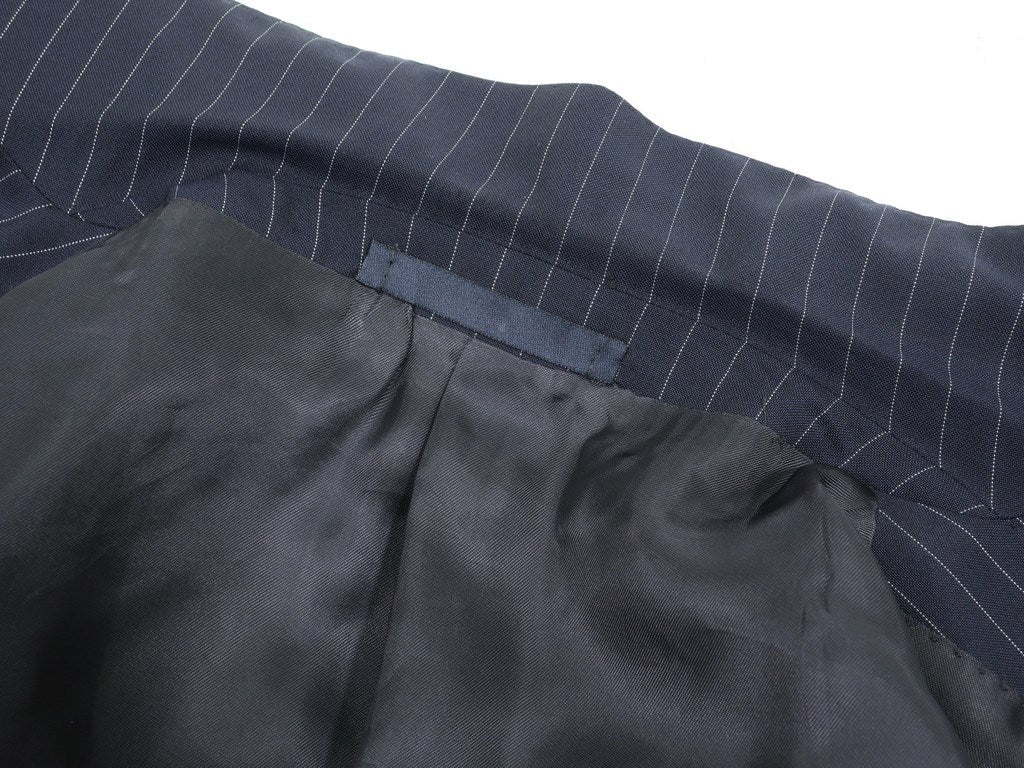 [Used] Raffaele Caruso CARUSO Raffaele Caruso Pinstripe Wool Mohair 3 Button Suit Navy [Size 44] [NVY] [S/S] [Condition Rank C] [Men&