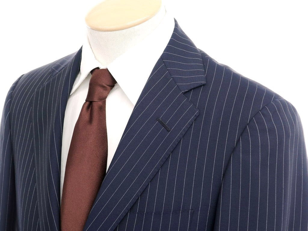 [Used] Raffaele Caruso CARUSO Raffaele Caruso Pinstripe Wool Mohair 3 Button Suit Navy [Size 44] [NVY] [S/S] [Condition Rank C] [Men&