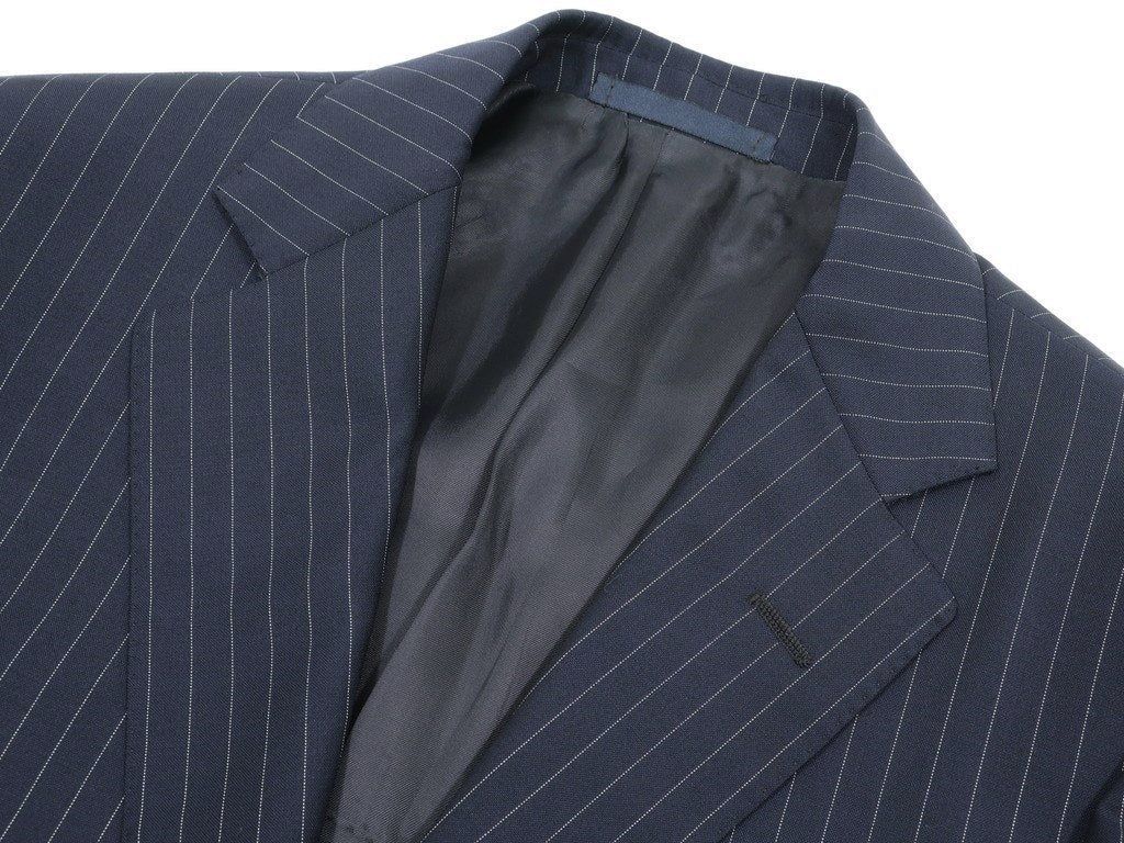 [Used] Raffaele Caruso CARUSO Raffaele Caruso Pinstripe Wool Mohair 3 Button Suit Navy [Size 44] [NVY] [S/S] [Condition Rank C] [Men&