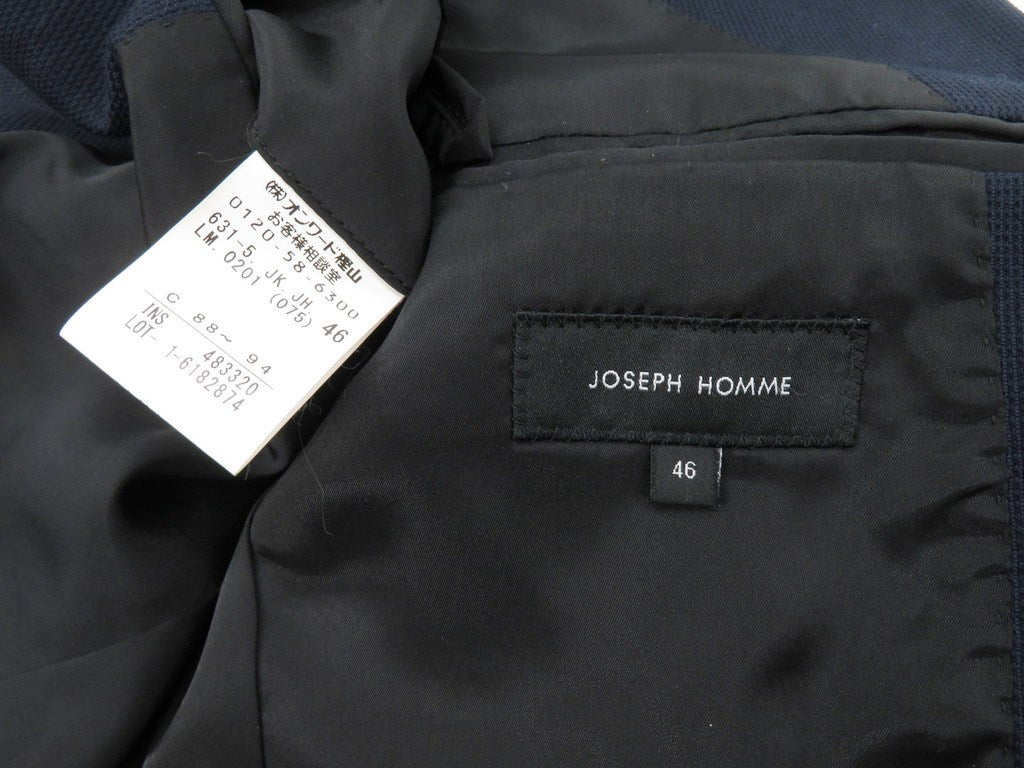 [Used] JOSEPH HOMME Cotton Nylon Jersey 2B Casual Jacket Navy [Size 46] [NVY] [S/S] [Condition Rank C] [Men&