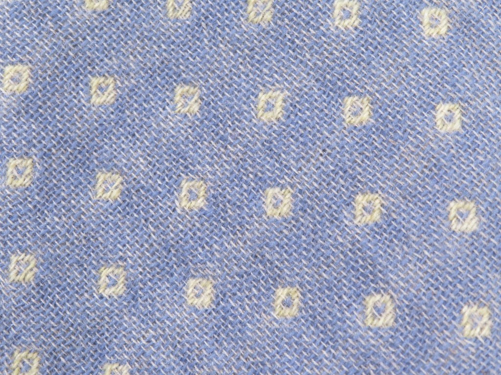 [Used] Nicky 3-fold small pattern cashmere wool tie, blue [BLU] [S/S/A/W] [Condition: B] [Men&