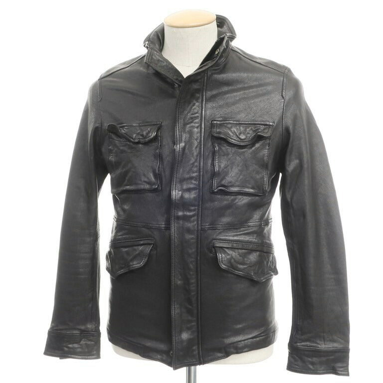 [Used] Nano Universe Goatskin Padded Leather Blouson Black [Size S] [BLK] [A/W] [Condition Rank B] ​​[Men&