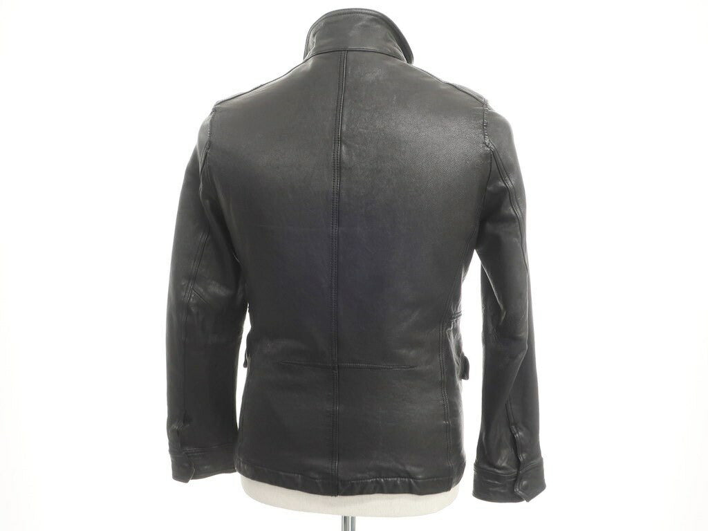 [Used] Nano Universe Goatskin Padded Leather Blouson Black [Size S] [BLK] [A/W] [Condition Rank B] ​​[Men&