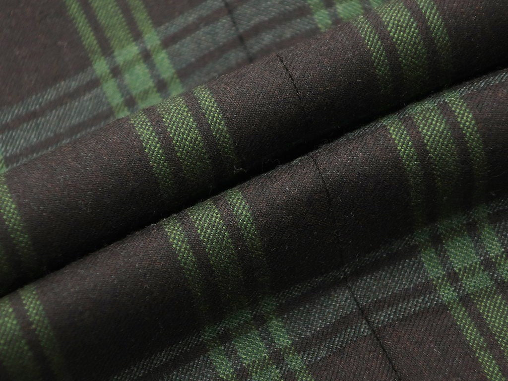 【中古】【未使用】サルトリア セミナーラ Sartoria Seminara ウール チェック 3B ジャケット ブラックブラウン×グリーン【サイズ表記なし（S位）】【BRW】【A/W】【状態ランクS】【メンズ】【10102-955438】